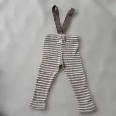 Bebe Holic ストライプサスペンダーパンツ Lサイズ
