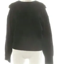 美品 レリタージュマルティニーク ニット セーター ブラック 襟