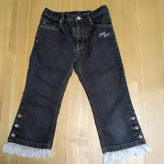 ♪お値下げ♪メゾピアノ デニム パンツ 黒 130cm