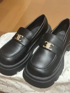 【GRL】 モノグラムプレート厚底ローファー (fa035)