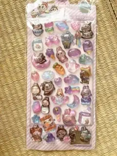 ラブブ　ボンボンドロップウォーターシール　1シート