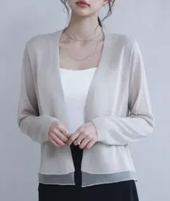 新品未使用未開封⭐️カーディガン　ベージュ　L