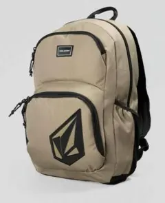 ベージュ ロゴ入り バックパック