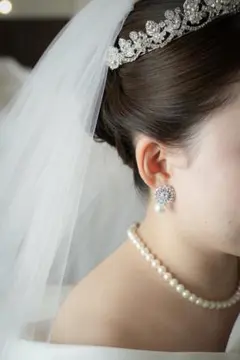 Bride me パールクリスタルピアス