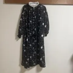 シャツワンピース　雑貨屋　美品　黒　Mサイズ
