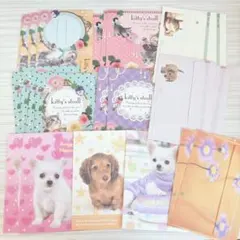 レター封筒　封筒　キャラクター　ねこ　犬　写真　平成女児　平成レトロ