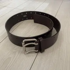 INED　レザーベルト　焦茶のサムネイル