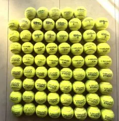 ⭐️大量格安‼️USEDテニスボール69球ヘッドプロ&CP➕ウィルソン他練習にお薦め