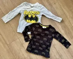 H&M バットマン 長袖Tシャツ 2枚セット 92cm