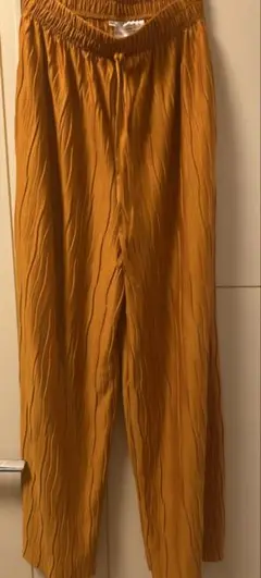 マスタード プリーツパンツ Mサイズ