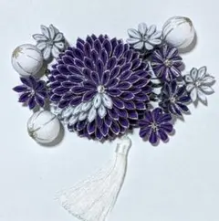 処分　つまみ細工髪飾り　成人式、結婚式