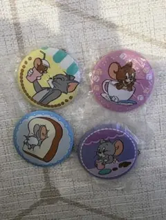 トムとジェリー 缶バッジ 4個セット