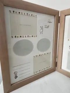 イラスト付き木製フォトフレーム