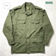 エーグル-フランス製 サファリジャケット-希少 90's古着 状態良好のサムネイル
