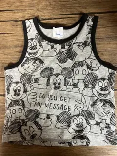 ミッキーマウス　タンクトップ　グレー　90サイズ