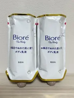 ビオレu ザボディ ぬれた肌に使うボディ乳液 無香料 つりさげパック2個セット