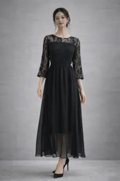 ドレス フォーマルワンピース フォーマルドレス パーティードレス ブラック