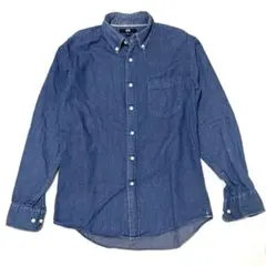 ユニクロ　デニムボタンダウンシャツ