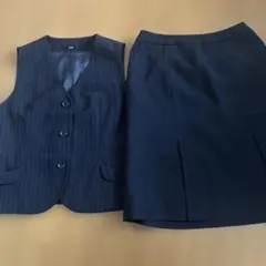 事務服　ベスト＆スカートセット　9号⑰
