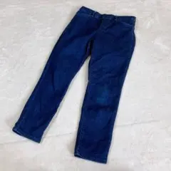 ユニクロ ヒートテックレギンスパンツ M デニム風 濃紺 アンクル丈 ストレッチ