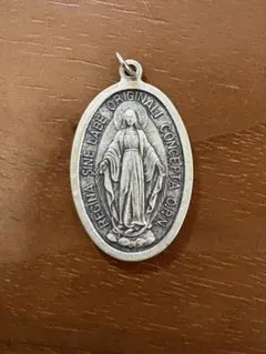 マリア メダイ ペンダントトップ 不思議のメダイ風 アンティーク調 ネックレス