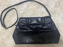 フラップショルダーバッグ リボン　SHEIN