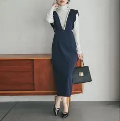 La boutique BonBon ダブルクロススカラップパールジャンドレ