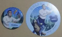 ゴールデンカムイ ツリービレッジ森の星空カフェ門倉缶バッジ3枚