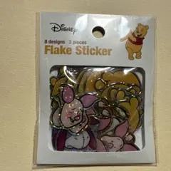 ディズニー　クマのプーさん　フレークステッカー　Disney