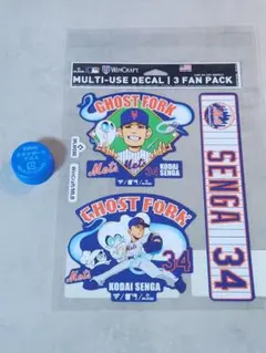 MLB 千賀滉大 New York Mets ステッカー 3枚セット