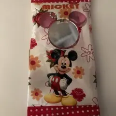 ⭐︎ミッキーマウス フラワーデザイン ミラー付きキーホルダー