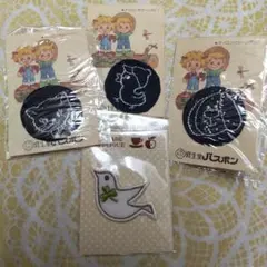 【レトロ】動物ジーンズパッチ3枚　アップリケ2 とり合計4枚