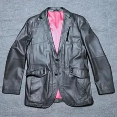 Barassi レザージャケット ラムレザー ブラック 美品 2026年最新】Barassi メンズ レザージャケット・ライダースの人気
