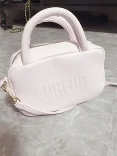 FURFUR マイクロスクエアボストンバッグ ピンク