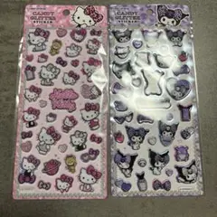 サンリオ　キャンディグリッターステッカー　ハローキティ　クロミ　2点セット