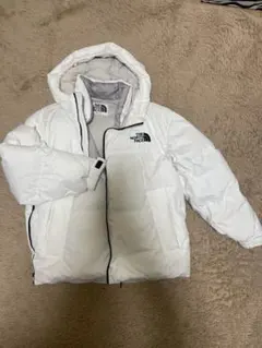 ノースフェイス　ダウン　白