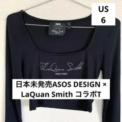 希少/日本未発売ASOS DESIGN × LaQuan Smith コラボT黒のサムネイル