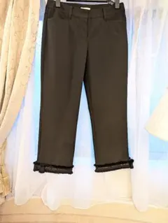 モリゾウ様　トゥービーシックス　トレッチパンツ40 裾リボン/フリンジのサムネイル