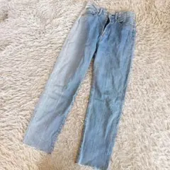 KBF+ケービーエフプラス デニムパンツ ジーンズ ストレート 36 カットオフのサムネイル