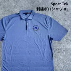 Sport Tek 半袖 ポロシャツ 刺繍 ビッグサイズ メンズXL 水色のサムネイル