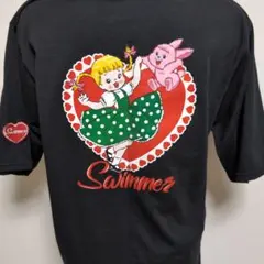 SWIMMER バックプリント Tシャツ ブラックのサムネイル