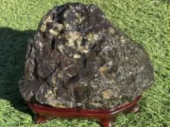 超希少‼ 南極 柘榴石片麻岩 木製台座付き 約216g - メルカリ