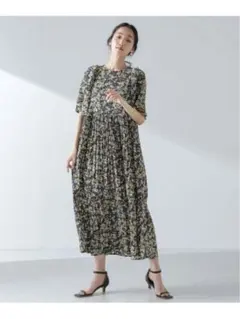 【美品】NANO universe ロングワンピースのサムネイル