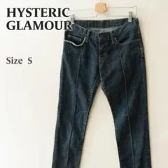 ヒステリックグラマー スタッズ付 デニムパンツ スリム ガールパッチ S