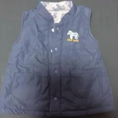 ゼブラ柄リバーシブルベスト