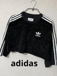 adidas アディダス　アディカラー　フリース　七分丈　ブラック　Sサイズ