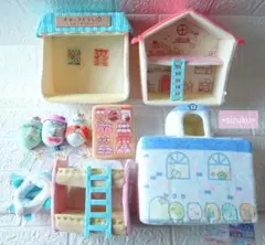 【‪９点】すみっコぐらし とかげ ひこうき だがし ハウス ベッド他 ぬいぐるみ
