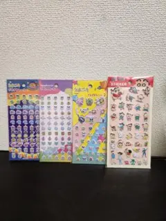セリア たまごっち プチプチシール クレヨンしんちゃん ぷっくりステッカー
