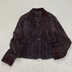 SRプロダクト◇コーデュロイジャケット ステッチ 昭和レトロ リメイク L