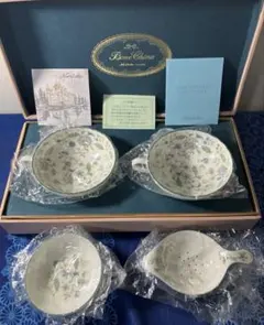 ノリタケ　カリフパレス ティーカップソーサー2客、ストレーナーセット　新品